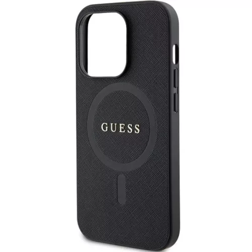 Guess GUHMP14XPSAHMCK tok iPhone 14 Pro Max 6.7" - fekete Saffiano Mag-3666339155759 6 kép