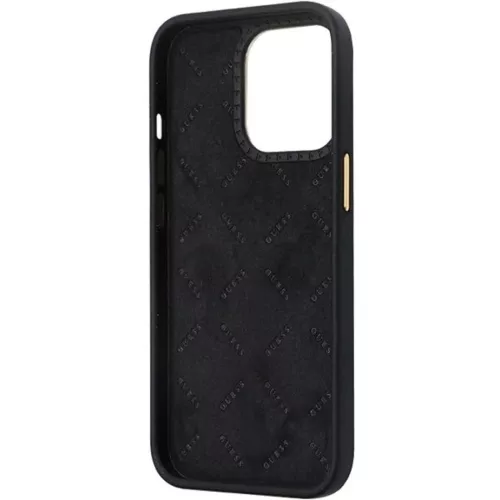 Guess GUHCP13LM4DGPK tok iPhone 13 Pro - fekete Szilikon Logó Strass -3666339148423 7 kép
