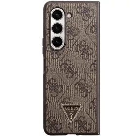 Guess Leather 4G Triangle Strass tok Samsung Galaxy Z Fold 5 - barna-3666339173920 2 kép