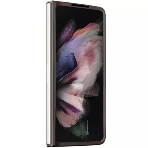 Guess Leather 4G Triangle Strass tok Samsung Galaxy Z Fold 5 - barna-3666339173920 3 kép