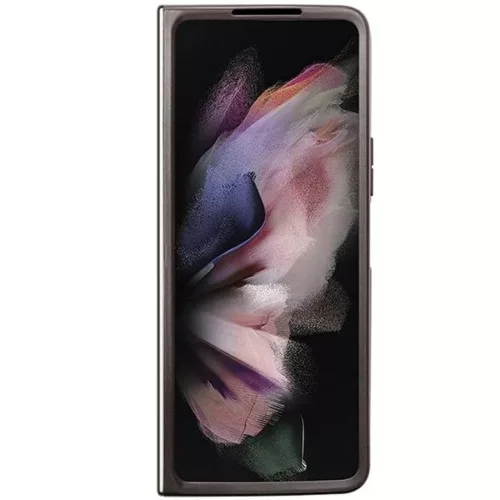 Guess Leather 4G Triangle Strass tok Samsung Galaxy Z Fold 5 - barna-3666339173920 4 kép