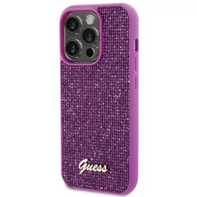 Guess Disco Metal Script tok iPhone 15 Pro - rózsaszín-3666339173739 2 kép