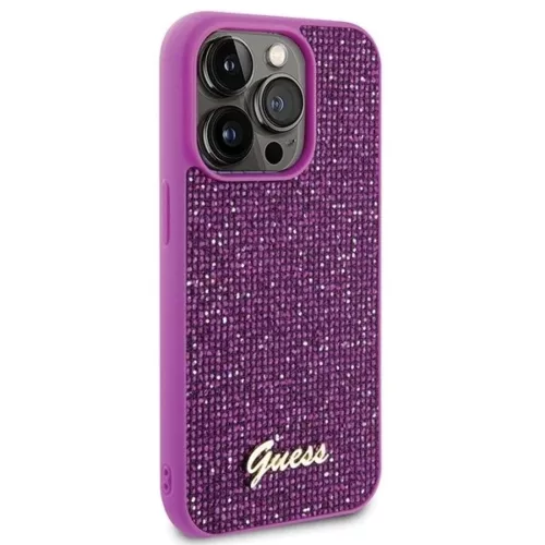 Guess Disco Metal Script tok iPhone 15 Pro - rózsaszín-3666339173739 4 kép