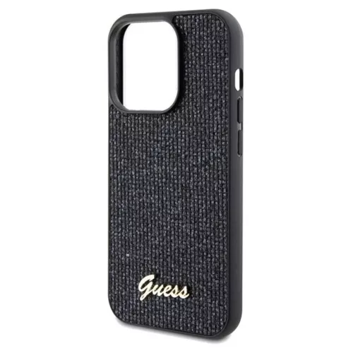 Guess Disco Metal Script tok iPhone 14 Pro Max - fekete-3666339173425 6 kép