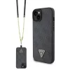 Guess GUHCP15MP4TDSCPK iPhone 15 Plus 6.7" fekete/fekete kemény tok Crossbody 4G Metal Logo tok
