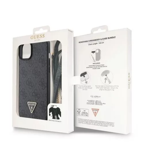 Guess GUHCP15MP4TDSCPK iPhone 15 Plus 6.7" fekete/fekete kemény tok C-3666339146818 9 kép