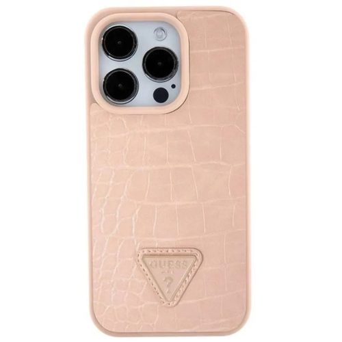 Guess GUHCP15SPCRTHCP iPhone 15 6.1" rózsaszín/ rózsaszín Croco Tr-3666339152260 1 kép
