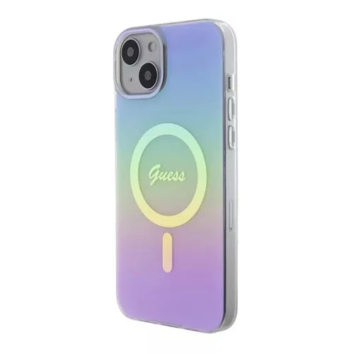 Guess IML Iridescent MagSafe tok iPhone 15 Plus - lila tok-3666339154790 2 kép