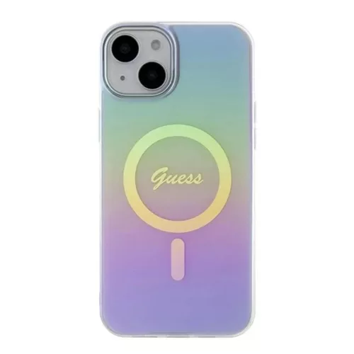 Guess IML Iridescent MagSafe tok iPhone 15 Plus - lila tok-3666339154790 3 kép