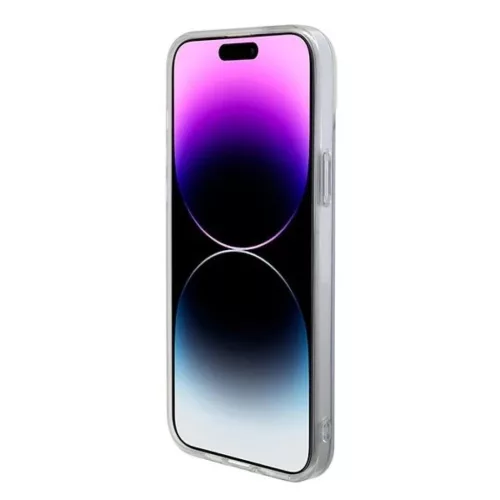 Guess IML Iridescent MagSafe tok iPhone 15 Plus - lila tok-3666339154790 5 kép