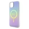 Guess IML Iridescent MagSafe tok iPhone 15 Plus - lila tok-3666339154790 6 kép