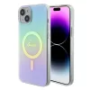 Guess GUHMP15MHITSQ iPhone 15 Plus 6.7" türkiz/türkiz telefontok IML Iridescent MagSafe tok