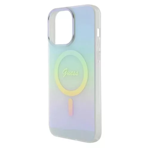 Guess GUHMP15XHITSQ iPhone 15 Pro Max türkiz/türkiz keménytok IML I-3666339154950 6 kép