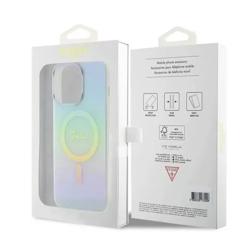 Guess GUHMP15XHITSQ iPhone 15 Pro Max türkiz/türkiz keménytok IML I-3666339154950 8 kép