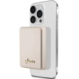   Guess MagSafe Metal Script Logo indukciós powerbank 5W 3000mAh - arany