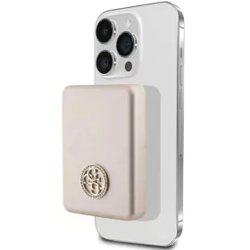   Guess MagSafe 4G Strassed Metal Logo indukciós powerbank 5W 3000mAh - arany