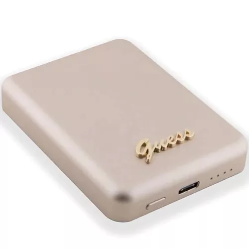 Guess MagSafe Metal Script Logo indukciós powerbank 15W 5000mAh - ara-3666339172145 4 kép