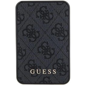 Guess Powerbank 15W GUPB5LP4GEGK 5000mAh fekete/fekete 4G bőrfém log-3666339171377 2 kép