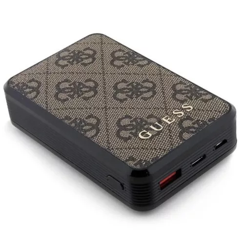 Guess Powerbank 18W GUPB10DP4GEGW 10000mAh barna/barna 4G Bőr Fém Lo-3666339171407 3 kép