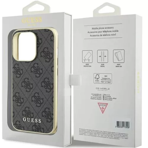 Guess GUHCP15LGF4GGR iPhone 15 Pro 6.1" szürke/szürke tok 4G Charms -3666339171681 8 kép