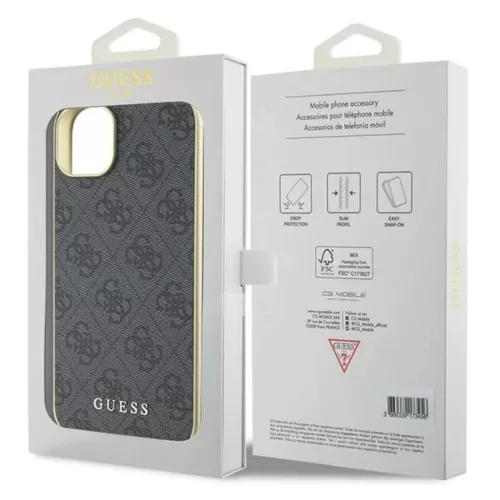 Guess 4G Charms Collection tok iPhone 15 Plus - szürke-3666339171674 8 kép