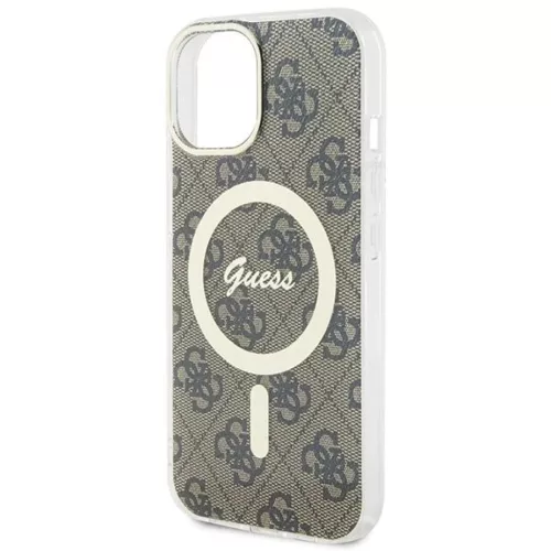 Guess IML 4G MagSafe iPhone 15 Plus tok - Barna-3666339194598 6 kép