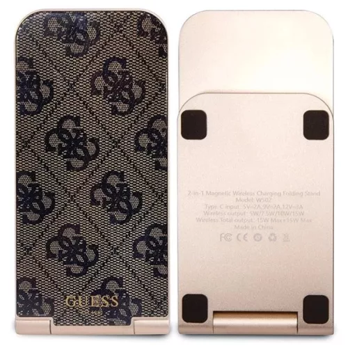 Guess 4G minta MagSafe összecsukható 2 az 1-ben 15W induktív tölt�-3666339170172 4 kép