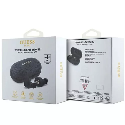 Guess 4G Metal Logós Bluetooth TWS fülhallgató ENC dokkolóval - fe-3666339220839 6 kép