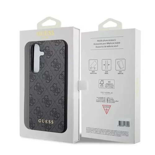 Guess 4G Metal Gold Logo tok Samsung Galaxy S24 - fekete-3666339259112 8 kép