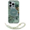 Guess IML Flowers Gyöngy Pántos MagSafe tok iPhone 16 Pro Max - zöl-3666339299033 2 kép