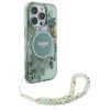 Guess IML Flowers Gyöngy Pántos MagSafe tok iPhone 16 Pro Max - zöl-3666339299033 3 kép