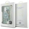 Guess IML Flowers Gyöngy Pántos MagSafe tok iPhone 16 Pro Max - zöl-3666339299033 7 kép