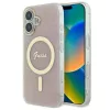  iPhone 16 Plus 6.7" rózsaszín Guess GUHMP16MH4STP kemény tok IML 4G MagSafe tok