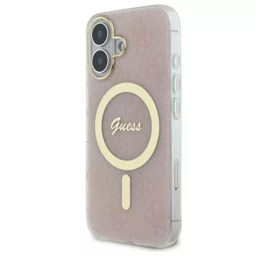 iPhone 16 Plus 6.7" rózsaszín Guess GUHMP16MH4STP kemény tok IML 4-3666339342050 2 kép