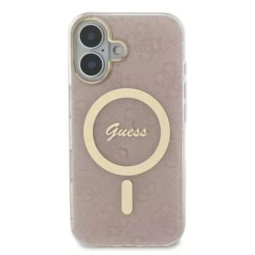  iPhone 16 Plus 6.7" rózsaszín Guess GUHMP16MH4STP kemény tok IML 4-3666339342050 3 kép