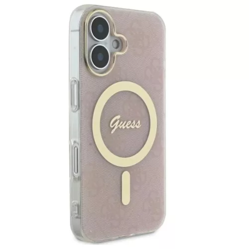  iPhone 16 Plus 6.7" rózsaszín Guess GUHMP16MH4STP kemény tok IML 4-3666339342050 4 kép