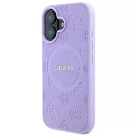  Apple iPhone 16 Plus 6.7" Lila/Lila Guess Saffiano Peony Classic Logo-3666339328252 2 kép