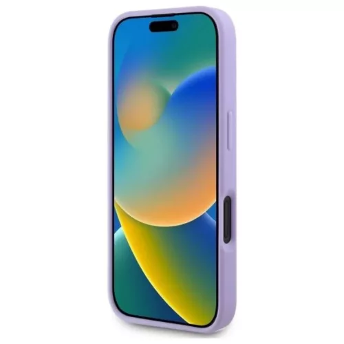  Apple iPhone 16 Plus 6.7" Lila/Lila Guess Saffiano Peony Classic Logo-3666339328252 5 kép