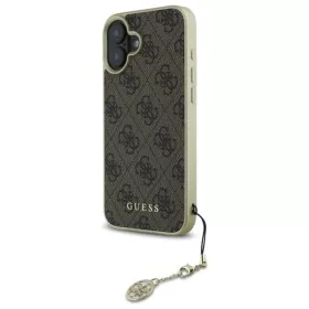  iPhone 16 6.1" barna/barna Guess GUHCP16SGF4GBR hardcase 4G Charms Co-3666339345921 2 kép