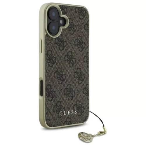  iPhone 16 6.1" barna/barna Guess GUHCP16SGF4GBR hardcase 4G Charms Co-3666339345921 4 kép