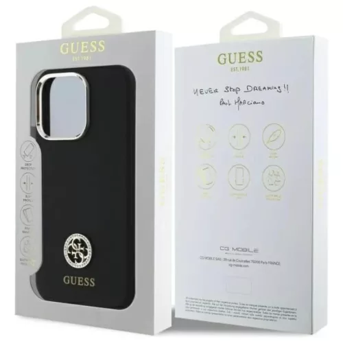  Apple iPhone 16 Pro Max 6.9" fekete/fekete Guess GUHCP16XM4DGPK hardc-3666339328795 8 kép