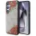 Guess Bőr 4G Virágmintás Fém Klasszikus Logó MagSafe tok Samsung Galaxy S25 - Rózsaszín tok