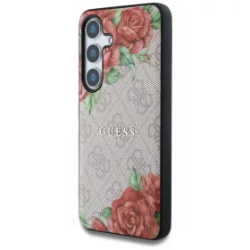 Guess Bőr 4G Virágmintás Fém Klasszikus Logó MagSafe tok Samsung -3666339449285 2 kép