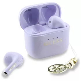 TWS Guess Glossy Effect Nyomtatott Klasszikus Logó & Charm Fejhallgat-3666339338565 2 kép