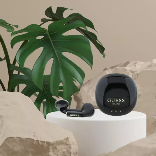 Fényes Hatású Tojás Alakú Nyomtatott Klasszikus Logós Guess Veze-3666339385941 10 kép