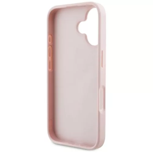  iPhone 16 rózsaszín Guess Grained Roses Big 4G logo tok-3666339427078 7 kép