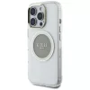  iPhone 16 Pro Szürke Guess IML Fém Színes Kör Classic Logo MagSaf-3666339428747 2 kép