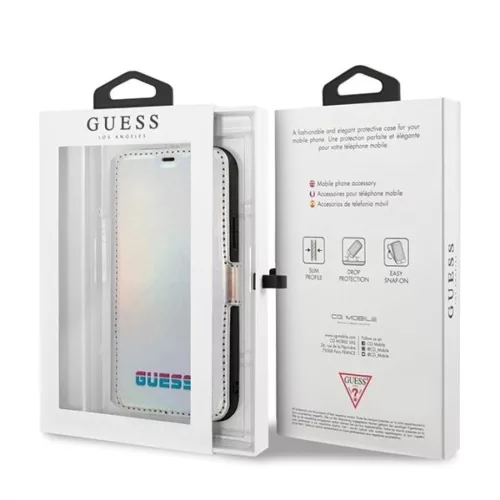 Guess Iridescent Fliptok iPhone 11 Pro ezüst (GUFLBKN58BLD)-3700740461549 2 kép