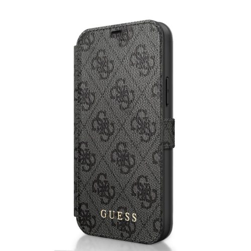 iPhone 12 mini Guess GUFLBKSP12S4GG  4G fliptok szürke-3700740489666 4 kép