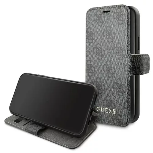 iPhone 12 mini Guess GUFLBKSP12S4GG  4G fliptok szürke-3700740489666 2 kép